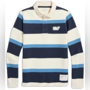 NWT Vineyard Vines Boys Rugby Multi-Stripe Long Sleeve Shirt XL (18)
